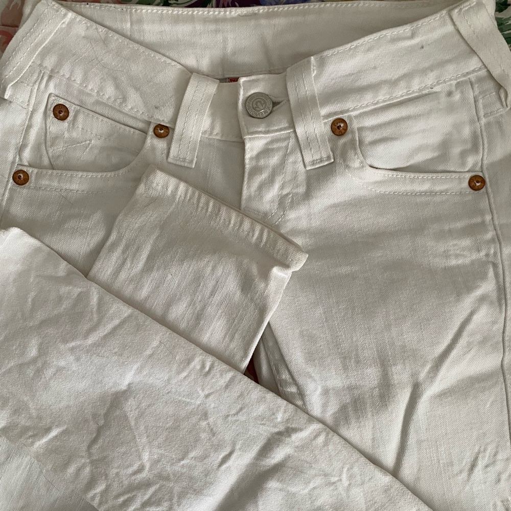 True Religion White Skinny Jeans